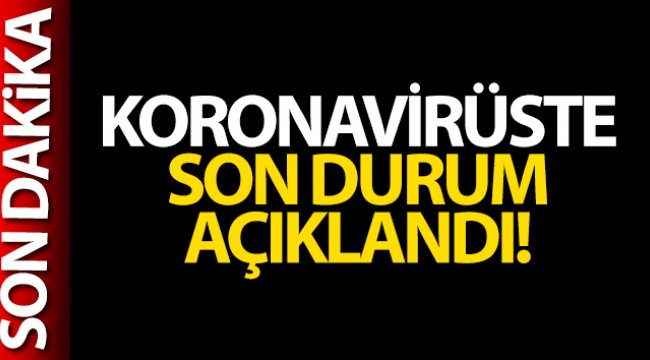 Türkiye'de son 24 saatte 5.846 koronavirüs vakası tespit edildi