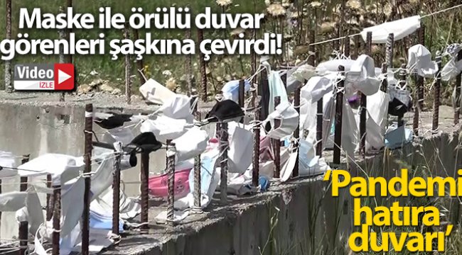 Arnavutköy'de pandemi hatıra duvarı