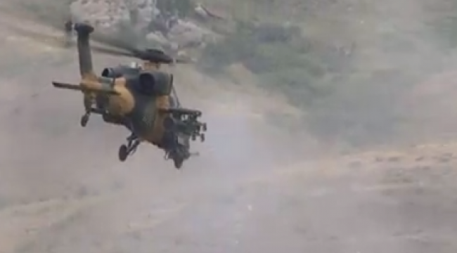Kuzey Irak'ta 2 PKK'lı terörist ATAK helikopterleri tarafından etkisiz hale getirildi