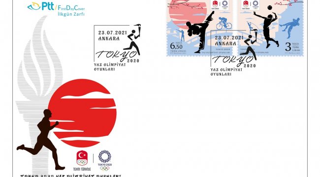 PTT'den Tokyo 2020 için özel pul ve zarf