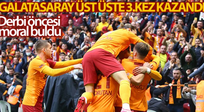 Galatasaray'dan üst üste 3. galibiyet. İH Konyaspor ilk mağlubiyetini aldı