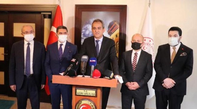 Milli Eğitim Bakanı Mahmut Özer'den yüz yüze eğitim açıklaması
