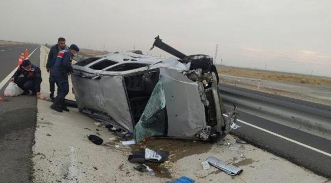 Aksaray'da nişan yolunda kaza! 6 kişi yaralandı