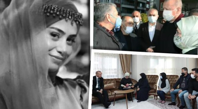  Cumhurbaşkanı Erdoğan'dan Başak Cengiz'in ailesine taziye ziyareti