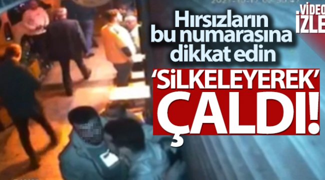 Taksim'de 'silkeleme' yöntemiyle hırsızlık: Kaşla göz arasında telefonu çaldı