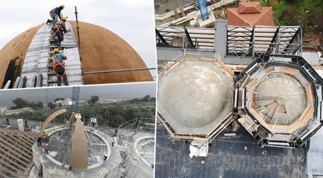 Fatih Köşkü'nde çökme riskine neden olan bin 500 tonluk beton yükü kaldırıldı