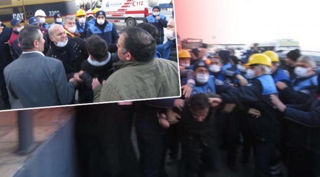 Üsküdar'da olaylı yıkım: Zabıta ve çalışanlar birbirine girdi
