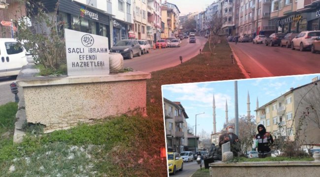 Edirne'de şaşırtan görüntü! Cadde ortasındaki mezarlar dikkat çekiyor
