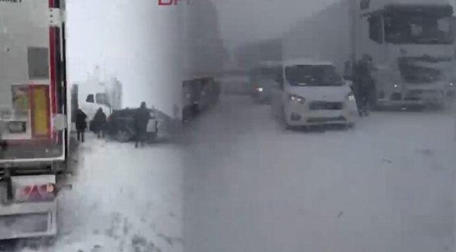 SON DAKİKA | İstanbul'da bir anda kar bastırdı, araçlar mahsur kaldı çok sayıda zincirleme kaza meydana geldi