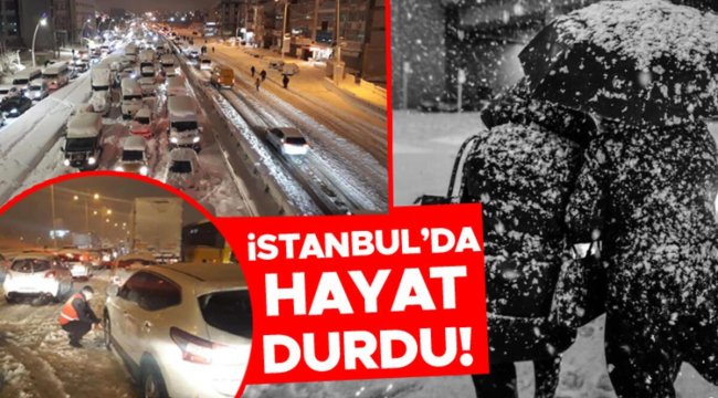Son dakika... İstanbul kara teslim! Yollar kapandı, araçlar mahsur kaldı... İşte dakika dakika yaşananlar