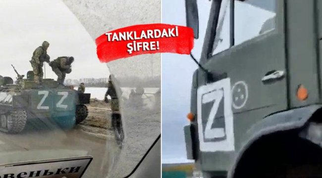 Son dakika haberi: Rusya tanklarındaki gizemli işaret dünyayı şaşkına çevirdi! '1954'ten bu yana en büyük savaş...'
