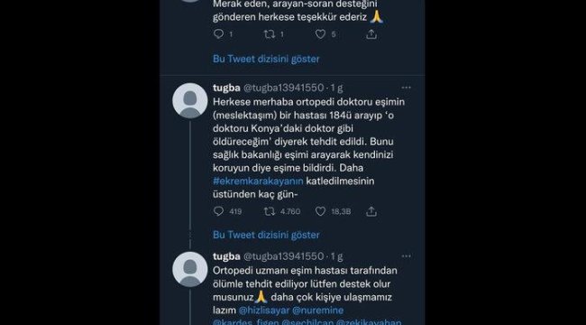 Sosyal medyada kan donduran paylaşım! 'O doktoru Konya'daki doktor gibi öldüreceğim'