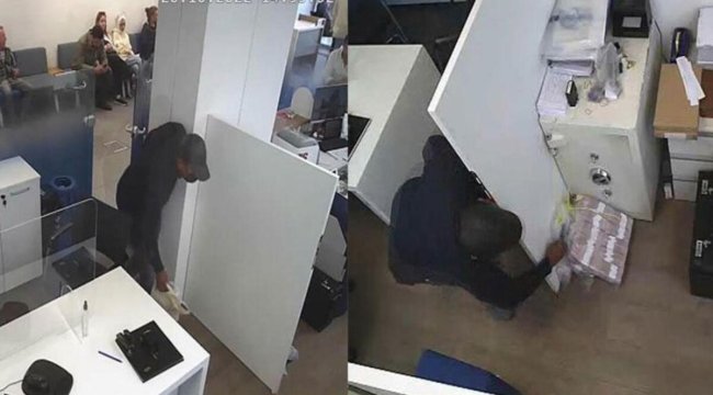 Banka hırsızları yurt dışına kaçarken yakalandı, hırsızlık anı kamerada