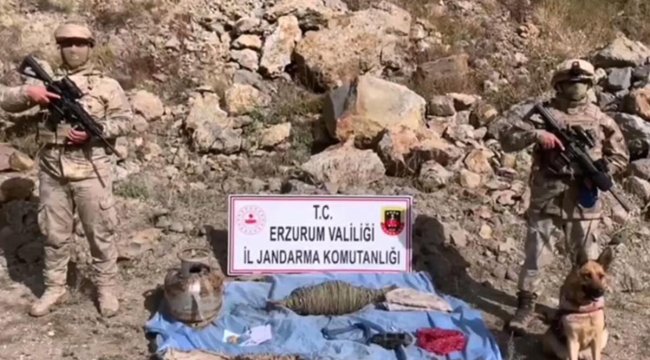 Erzurum'da teröristlerin menfeze tuzakladığı patlayıcı imha edildi