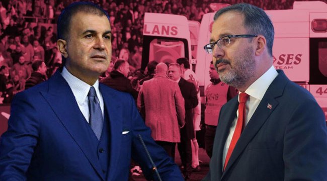 AK Parti Sözcüsü Ömer Çelik ve Bakan Kasapoğlu, Göztepe - Altay maçında yaşanan olayları kınadı