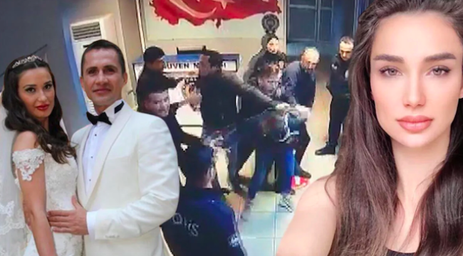 Emre Aşık'ın eski eşi Yağmur Sarnıç'ın polis merkezini birbirine kattığı anlar kamerada