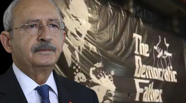 CHP Genel Başkanı Kemal Kılıçdaroğlu için açılan pankart gündem oldu! "The Godfather" müziği ile karşıladılar