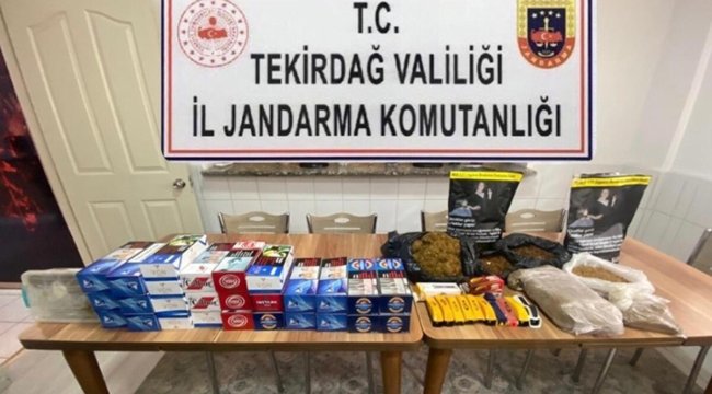 Tekirdağ'da jandarmadan kaçakçılara darbe: Kilolarca kaçak tütün ele geçirildi tütün ele geçirildi