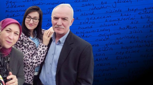Depremde hayatını kaybeden babanın, kızının defterine yazdığı not duygulandırdı