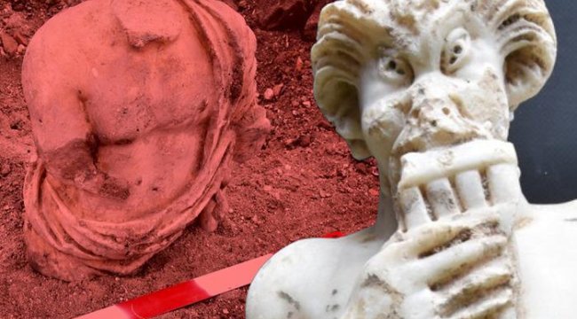 "Günün en heyecan verici haberi" diyerek duyurdu! İstanbul'daki arkeolojik kazılarda bulundu: 1700 yıllık Pan heykeli, kayıp Roma Sarayı...