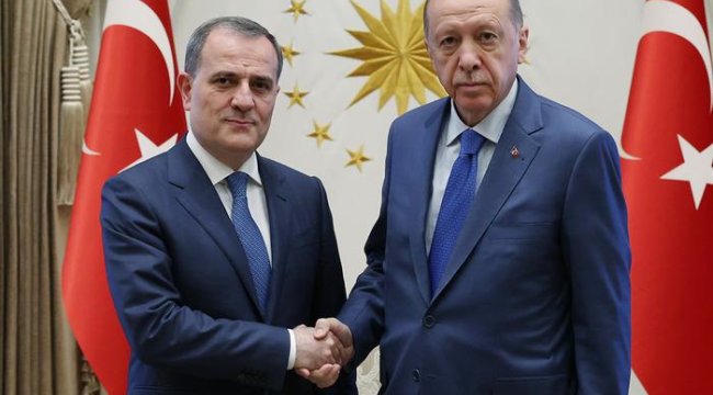 Cumhurbaşkanı Erdoğan, Azerbaycan Dışişleri Bakanı Bayramov'u kabul etti