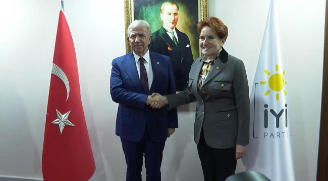 Ankara Büyükşehir Belediye Başkanı Mansur Yavaş'tan İYİ Parti Genel Başkanı Akşener'e ziyaret