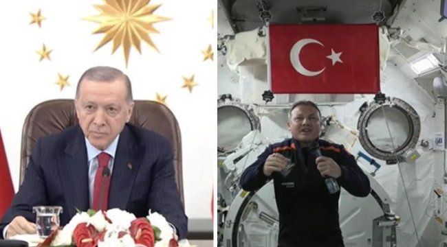Alper Gezeravcı, Cumhurbaşkanı Erdoğan ile bağlantı kurdu... 'Uzay misyonumuz bilime katkı sağlayacak'