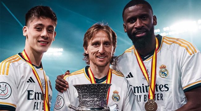 Arda Güler Real Madrid kariyerindeki ilk kupasını kazandı! Seremonide büyük sevinç