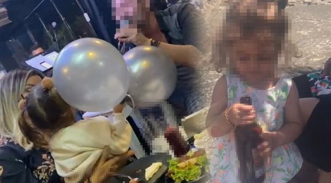 3 yaşındaki kızına alkollü mekanlarda içki içiren anne gözaltına alındı