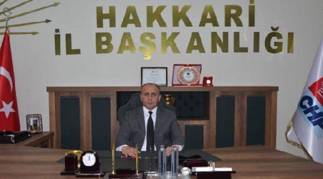 CHP Hakkari il başkanı görevinden istifa etti