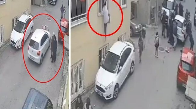 Bursa'da kazayı görünce pencereden atlayıp yardıma koştu