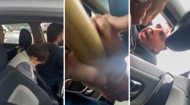 İstanbul'da minibüs şoförü beyzbol sopasıyla saldırdı