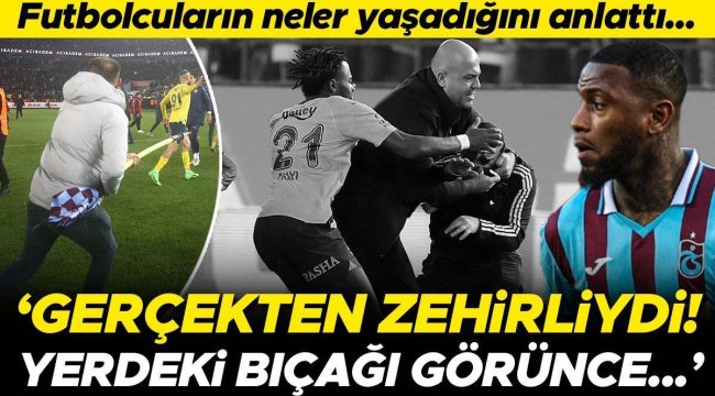 Trabzonsporlu Stefano Denswil, olaylı Fenerbahçe maçında futbolcuların neler yaşadığını anlattı! '