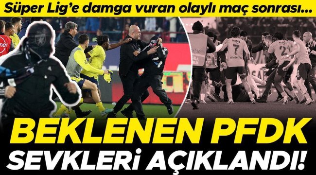 Trabzonspor - Fenerbahçe maçının PFDK sevkleri açıklandı! Bright Osayi-Samuel, Jayden Oosterwolde ve Egemen Korkmaz...